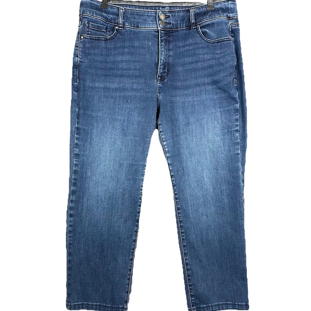 Lane Bryant Jeans Women Plus+ Size 18s Short High Rise Straight Flex Magic Waist